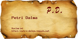 Petri Dalma névjegykártya